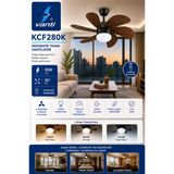 Kcf280k Avızelı Vantılator 60W Kumandalı