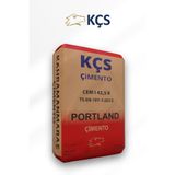 KCS Kçs Gri Çimento CEM I 42,5 R, Yüksek Mukavametli Çimento | (25 Kg Torba Halinde)