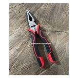 Kct 180MM Fit Pense Cobalt Çelik Kombine Pense Vida Sökme Soket Sıkma 5/1 - Siyah - Kırmızı