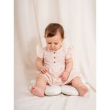 KD53395 Pıtı Kare Desenli Kız Bebek Elbisesi (6-36 Ay - Pembe - 18 - 24 Ay
