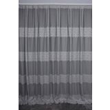KDK 1260 DESEN GRİ RENK TEK KANAT Hazır dikilmiş Pileli Fon Perde 300*260 cm