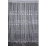 Kdk 1560 Desen Grı Renk Tek Kanat Hazir Dikilmis Pileli Fon Perde 300*260 Cm