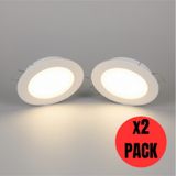 Kdl 403 Slim Led Panel 2'li Spot Gömme 18w 1440 Lümen - 4000k - Ilık Beyaz
