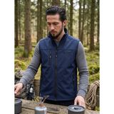 Kdm Kafkas Tactical Erkek Yelek Softshell Su Geçirmez Tam Fermuarlı Cepli Normal Kalıp Spor Yelek - XL - Lacivert