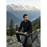 Kdm Kafkas Tactical Outdoor Trekking Taktikal Mevsimlik Doğa Yürüyüşü Kaliteli Şık Duruş Gömlek - Siyah - XL