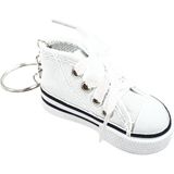 Kdot Chucks Tarzı Mini Spor Ayakkabı Anahtarlık ve Çanta Süsü Retro Sneaker - Beyaz