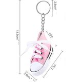 Kdot Chucks Tarzı Mini Spor Ayakkabı Anahtarlık ve Çanta Süsü Retro Sneaker - Pembe