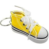Kdot Chucks Tarzı Mini Spor Ayakkabı Anahtarlık ve Çanta Süsü Retro Sneaker - Sarı