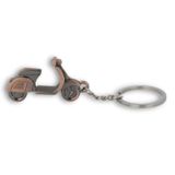 Kdot Retro Scooter Tasarımlı Anahtarlık, Bronz, Çinko Alaşım, 5x3 cm, Motor Temalı, Dayanıklı Metal