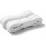 Kdot Unisex Yassı Enli Spor Ayakkabı Bağcığı Çifti 125 Cm. 1.5 cm En - Beyaz