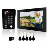 Kdouehg Parmak İzi 5İn1 Kilidini Wifi Kapı Zili Görüntülü Interkom 1080P Dokunmatik Monitör Koruması