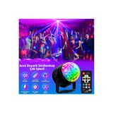 KdrElektronik Sese Duyarlı RGB LED Parti Lambası Uzaktan Kumandalı Disko Topu - 7 Modlu Sahne Aydınlatma Sistemi