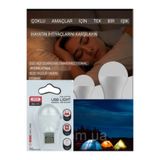 KdrElektronik Tüm Usb Girişleri Ile Uyumlu Ampul Tasarımlı Mini Usb Led Işık - Gece Lambası Kamp lambası
