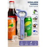 KEA Çok Fonksiyonlu Şişe Açacağı - Soda, Gazoz, Meşrubat, Kutu ve Kavanoz Kapak Açacağı - Ergonomik Mutfak Açacağı 13 cm