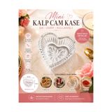 KEA Mini Kalp Cam Kase 7,5x7,5 cm – Dekoratif Cam Çerezlik, Şekerlik, Sosluk ve Takı Kasesi