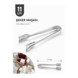 KEA Paslanmaz Çelik Şeker Maşası Lüks Çay Ve Kahve Servis Maşası Gümüş Renk