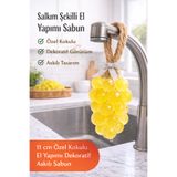 KEA Salkım Sabun 11 cm El Yapımı Üzüm Sabun Dekoratif Özel Kokulu Askılı Sabun