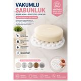KEA Vakumlu Sabunluk – Güçlü Vantuzlu Yapışkan Sabunluk, Delmeden Monte Edilen Banyo ve Mutfak Sabunluğu