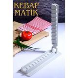 Kebapmatik Adana Urfa Kebap Kalıbı Aparatı - Kıyma Dilimleyici Gri