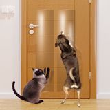 KEBE Kapı çizilme koruması, kapınızı, mobilyalarınızı ve duvarınızı şeffaf, sağlam kapı kapağı, çizilmeye karşı koruma, köpekler için büyük vinil kapı koruması