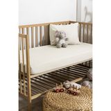 Keby %100 Pamuk Renforce Bebek Lastikli Çarşaf Set 70X140-15 - Ekru - 70 x 140 cm
