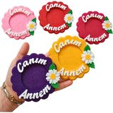 Keçe Anneler Günü Canım Annem Çerçeve Mıknatıslı - 30 Adet