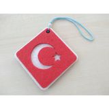 Kece Ay Yıldız Ayna Susu Asmalı, Ay Yıldız Askı Susu (Turk Bayragı) (Kece Sus) Ay Yıldız Asma Susu