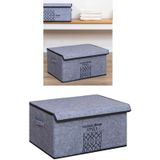 Keçe Kapaklı Maxi Hurç Kutu, Çok Amaçlı Düzenleyici Kutu Organizer Sandık Maxi Boy 47x37x24 Cm