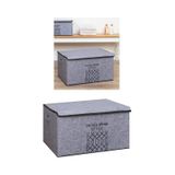 Keçe Kapaklı Mega Plus Baza Hurcu, Çok Amaçlı Düzenleyici Organizer Kutu Mega Boy 57x41x31cm Gri