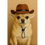 Keçe Malzeme Kedi Ve Küçük Irk Köpek Kovboy Şapkası