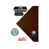 KeçeBizde KAHVE RENGİ KALIN KEÇE 3 MM 50 X 100 CM EBATINDA