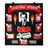 Keçeli Dünyam Atatürk Köşesi Siyah Zeminli (KEÇE EĞİTİM MATERYALİ) Siyah