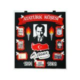 keçeli dünyam Atatürk Köşesi Siyah Zeminli (KEÇE EĞİTİM MATERYALİ)