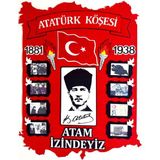 Keçeli Dünyam Atatürk Köşesi Türkiye Zeminli - Kırmızı - Beyaz - Siyah - 95 cm x 123 cm - Keçe Eğitim Materyali