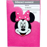 Keçeli Dünyam Karne Dosyası – Anaokulu Mezuniyet ve Ilkokul Gelişim Raporu Kılıfı (Keçe Kumaştan) - Pembe - Bej - 22 cm x 33 cm (A4 Boyutlarına Uygun)