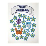 keçeli dünyam Sınıf Mevcudu Panosu Deniz Yıldızları Sınıfı (Keçe Kumaştan Eğitim Materyali)