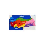 Keçeli Dünyam Türkiye İller/Bölgeler Haritası İnteraktif Çok Renkli