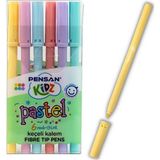 Keçeli Kalem 6 Lı Pastel Renkler Pastel Keçeli Kalem 1 Paket