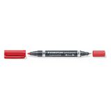 Keçeli Kalem Staedtler Lumocolor Duo Kırmızı