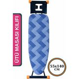 Keçeli Ütü Masası Kılıfı 55X140CM, Ipli Stoperli, Şık ve Kullanışlı Bezi - Ahşap - Ceviz - Seçenek 1