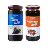 Keçiboynuzu Özü, Kara Üzüm Özü - Şeker İlavesiz Soğuk Sıkım (640 Gr, Keçiboynuzu Özü&Kara Üzüm Özü)