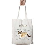 Kedi Anatomi Iki Taraf Kalıcı Yıkanabilir Okul Plaj Omuz Bez Çanta