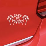 Kedi Baby on Board Arabada Kedi var Beyaz Renk 18 cm