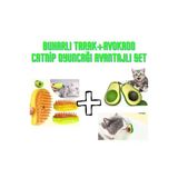 Kedi Bakım Seti: Sevimli Yapışkanlı Catnip Avokado & Buharlı Yıkama Fırçası Avantajlı Set