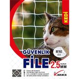 Kedi Balkon Güvenlik Filesi, 1.5x3 M, 2.5 mm Kalınlık, Dayanıklı ve Pratik - Ahşap - Seçenek 1
