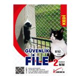 Kedi Balkon Güvenlik Filesi 1.5x8 Mt 2mm İp Kalınlığı