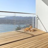 Kedi Balkon Ray Ağı, Düşme Önleyici Ağ PET Balkon Örgü Çit Ağı, Kedi Güvenlik Ağı, Balkon Ekranı, Beşik Merdiven Verandaları Balkon Korkuluk Kılıfı, Çocuklar ve Evcil Hayvanlar için - 10 x 2,6 Ft