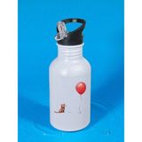 Kedi Balon Baskılı Matara Suluk 600 ml - Kız Çocuk Suluk, Kız Sulukları