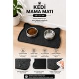 Kedi Beslenme Paspası Kedi Mama Matı Figürlü Yıkanabilir 56x37