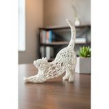 Kedi Biblosu - Kedi Maketi - 16cm Beyaz 16 x 16